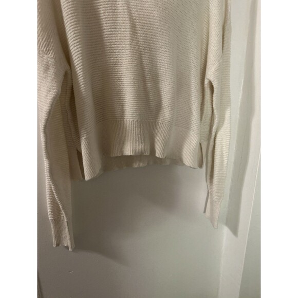 All In Motion Sweater Womens XXL Ivory Pullover Soft Knit Long Sleeve Hooded - Picture 7 of 8